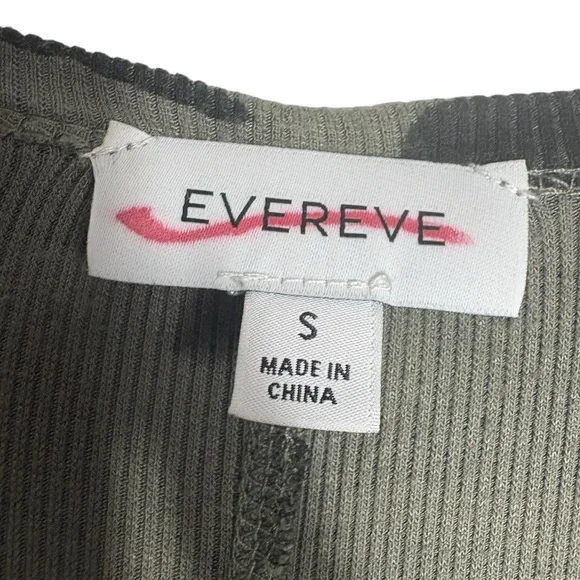 EVEREVE Camo Long Sleeve Thermal Top Sophie Snap Cuff Tee Size Small -- STAPLE - Picture 6 of 9